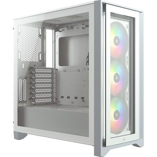 Corsair iCUE 4000X RGB Tempered Glass (Blanc)