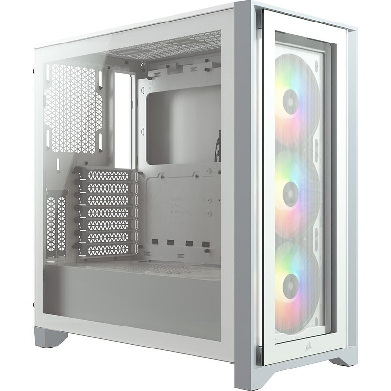 Corsair iCUE 4000X RGB Tempered Glass (Blanc)