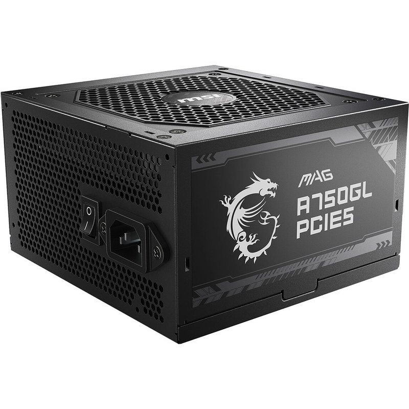Alimentation PC modulaire MSI MAG A750GL PCIE5 750W 80 PLUS Gold noir