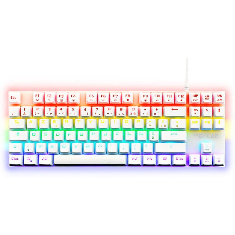 The G-Lab Keyz Mercury TKL (Blanc)