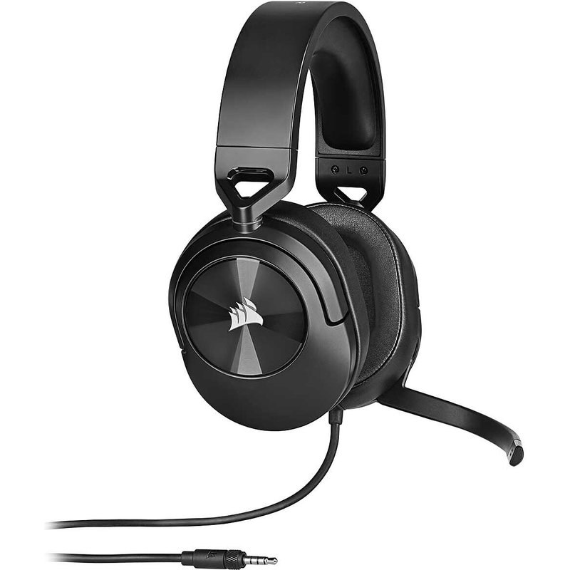 Corsair Micro Casque Gaming Circum Aural Filaire HS55 Stereo Carbone