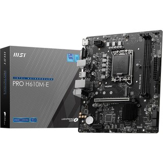 Carte mère MSI PRO H610M-E DDR4 micro ATX Socket LGA1700 Chipset Intel H610
