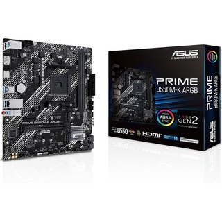 Carte mère ASUS PRIME AMD B550M-K ARGB micro ATX Socket AM4 Chipset AMD B550