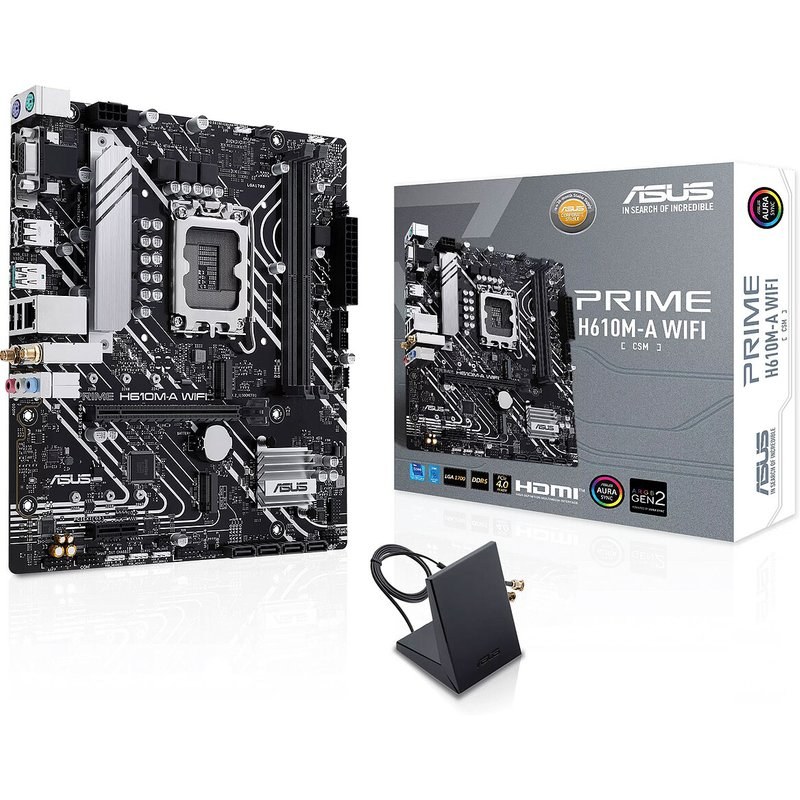 Carte mère ASUS PRIME H610M-A Wi-Fi micro ATX Socket LGA1700 Chipset Intel H610