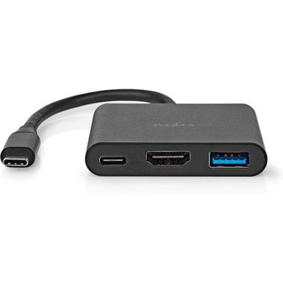 Nedis Hub USB-C vers USB, USB-C et HDMI