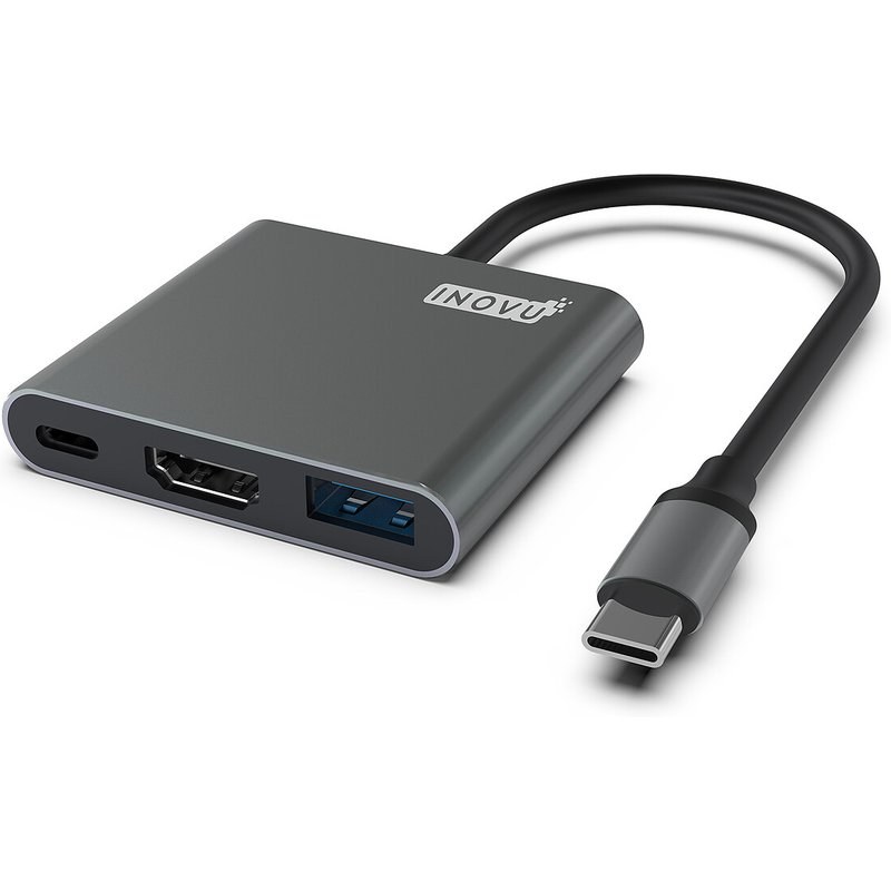 INOVU Adaptateur USB-C vers HDMI et 2X USB