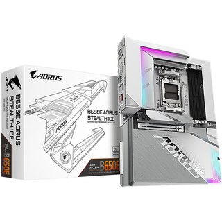 Carte mère Gigabyte B650E AORUS STEALTH ICE ATX Socket AM5 Chipset AMD B650E