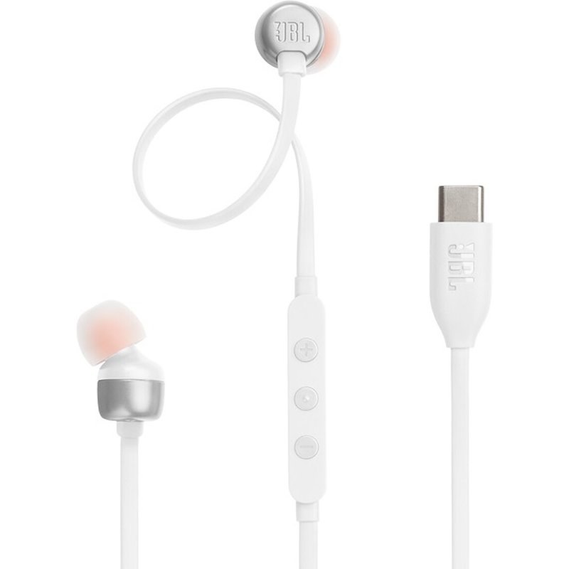 Ecouteurs intra-auriculaires filaires JBL Tune 310C Blanc