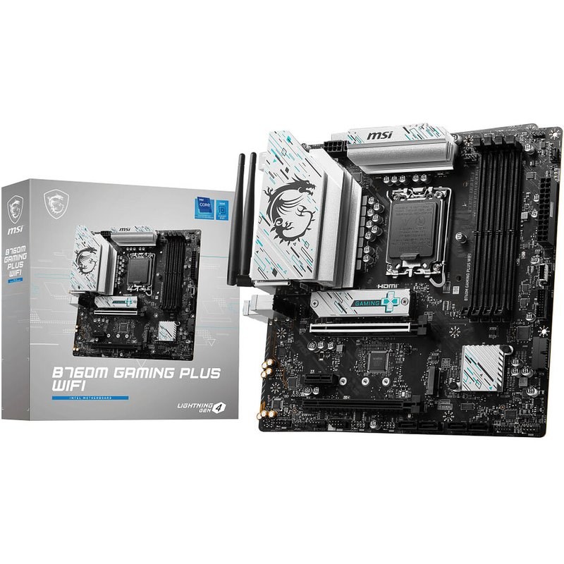 Carte mère MSI B760M GAMING PLUS Wi-Fi micro ATX Socket LGA1700 Chipset Intel B760