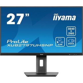 Écran PC Iiyama ProLite XUB2797UHSNP-B1 27" 4K UHD Noir mat