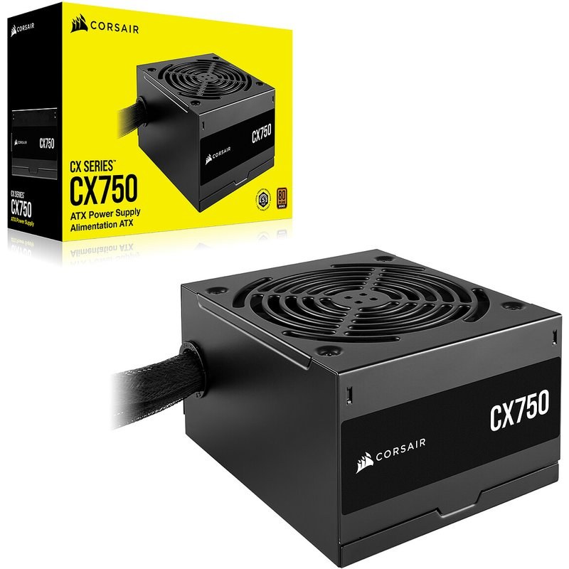 Alimentation PC non modulaire CORSAIR CX750 750W 80 PLUS Bronze noir