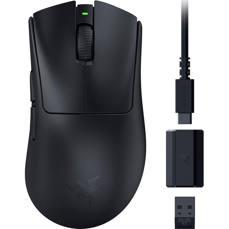 Razer DeathAdder V3 HyperSpeed Noir - Gaming Esport sans fil - forme ergonomique, 6 boutons programmables, 30 000 DPI