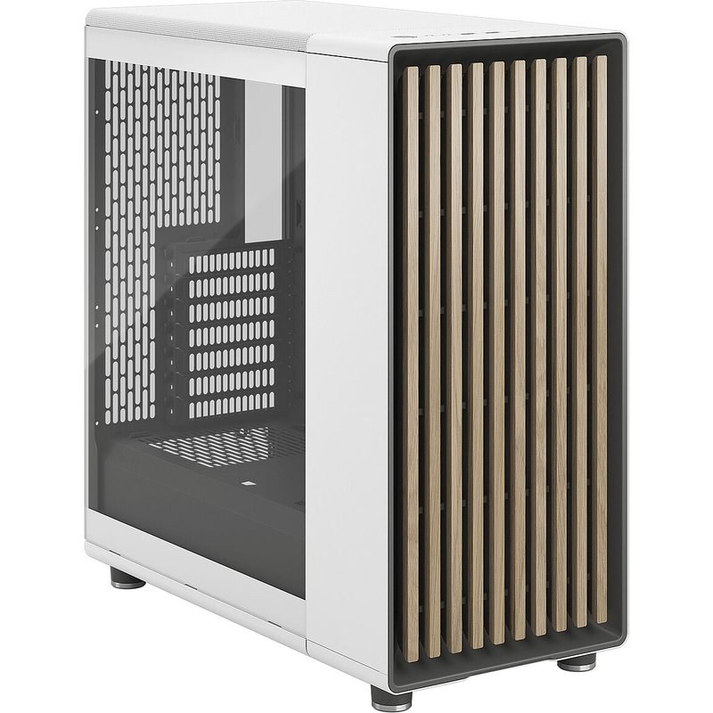 Fractal Design North Chalk White TG Clear