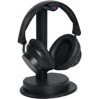 Pack de 2 Casques TV Muse M-288 CTV avec base de chargement et d'émission Bluetooth Noir