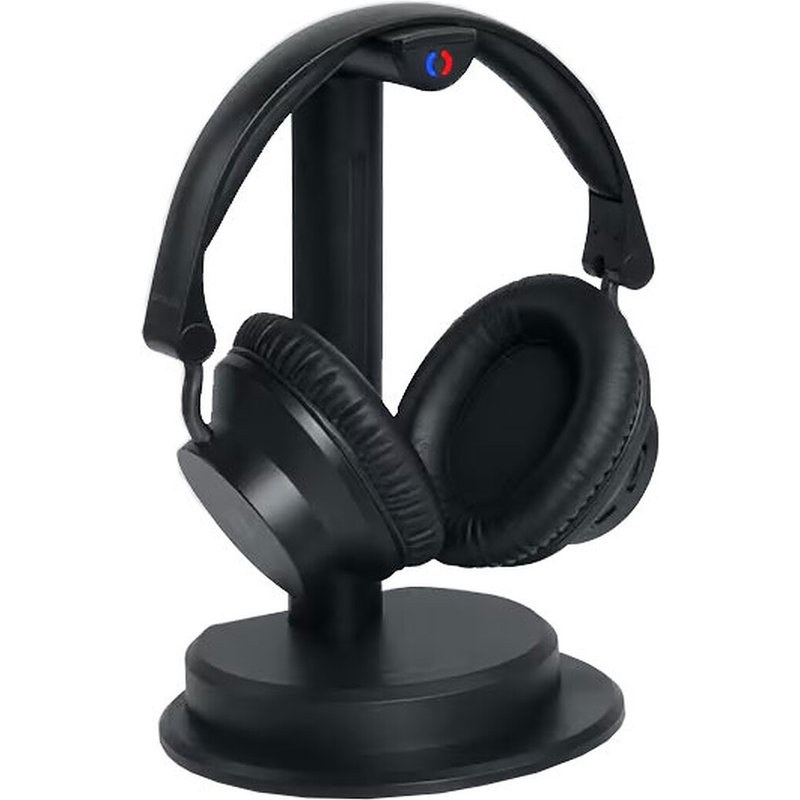 Pack de 2 Casques TV Muse M-288 CTV avec base de chargement et d'émission Bluetooth Noir