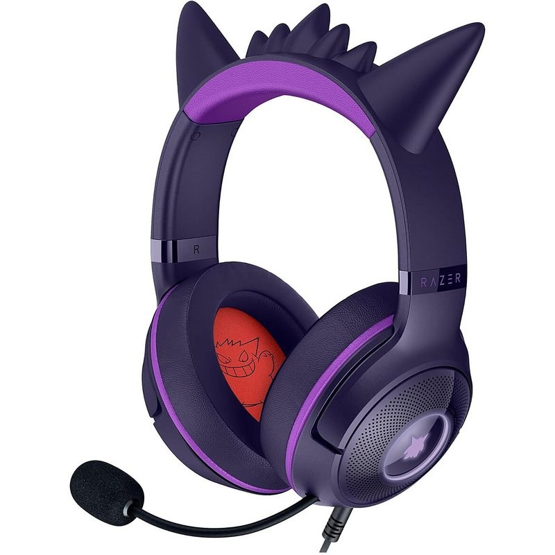Razer Casque Gaming Filaire Kraken Kitty V2 Pokemon Gengar Edition