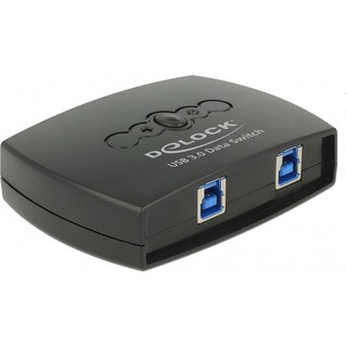 DeLock Commutateur 2 PC vers 1 périphérique USB 3.0 avec 2 entrées USB-B / 1 sortie USB-A
