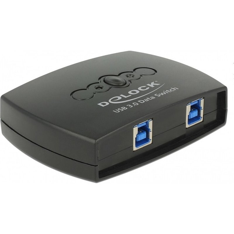 DeLock Commutateur 2 PC vers 1 périphérique USB 3.0 avec 2 entrées USB-B / 1 sortie USB-A