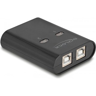 DeLock Commutateur 2 PC vers 1 périphérique USB 2.0 avec 2 entrées USB-B / 1 sortie USB-A