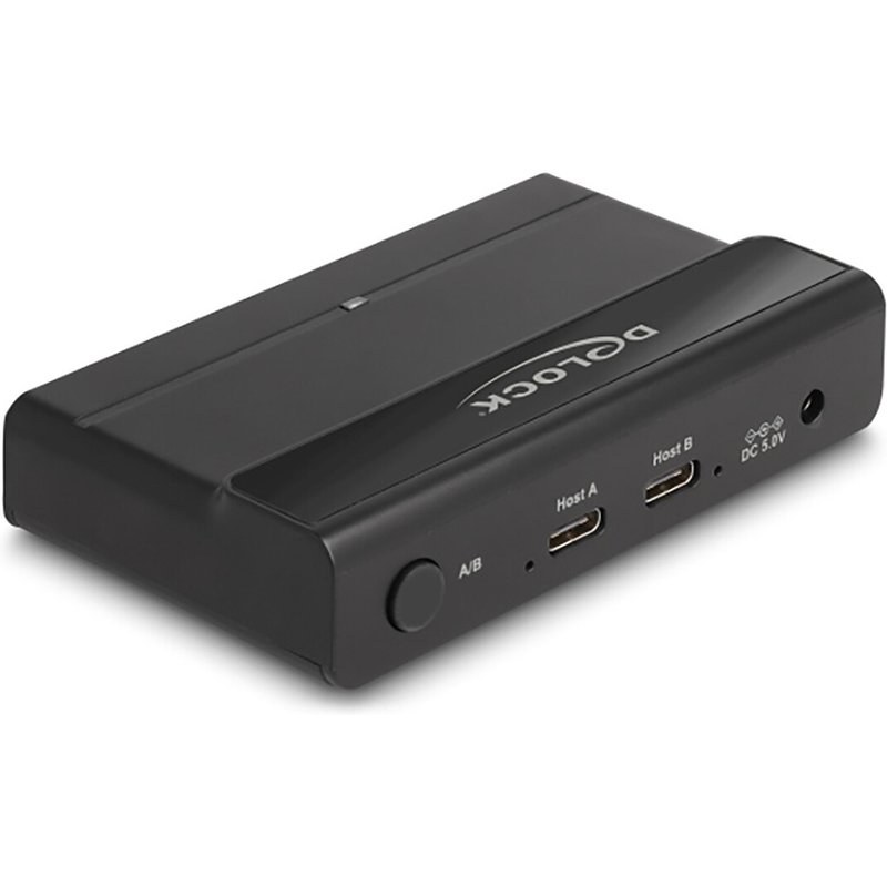 DeLock Commutateur 2 PC vers 4 périphériques USB 3.0 avec 2 entrées USB-C / 4 sorties USB-A