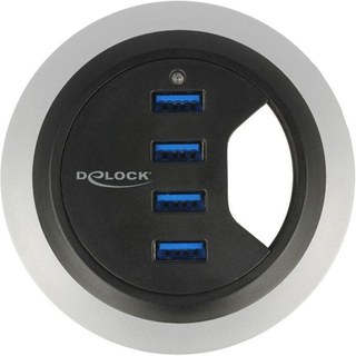 DeLock Hub de bureau USB-A 3.0 à 4 ports