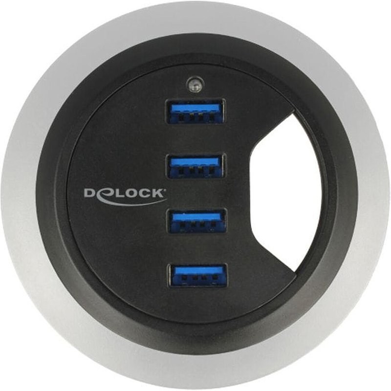 DeLock Hub de bureau USB-A 3.0 à 4 ports