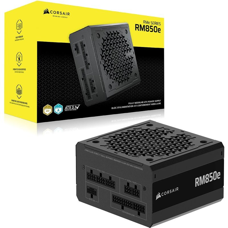 Alimentation PC modulaire CORSAIR RM850E 850W 80 PLUS Gold noir