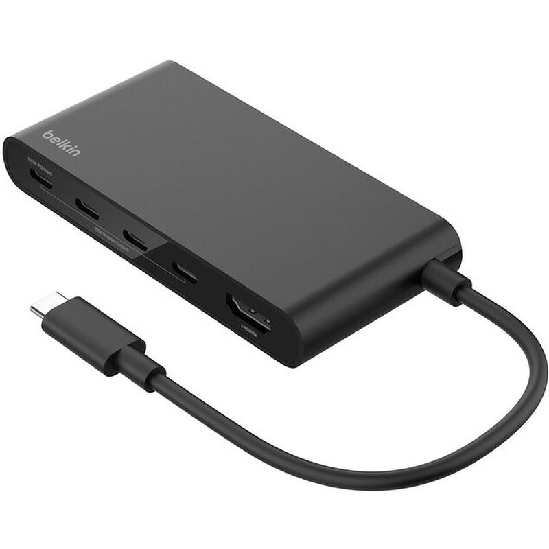 Belkin Hub USB-C avec 1 x HDMI, 4 x USB-C - 100 W Passtrhough