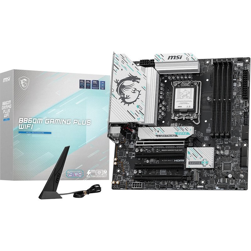 Carte mère MSI B860M GAMING PLUS Wi-Fi micro ATX Socket LGA1851 Chipset Intel B860
