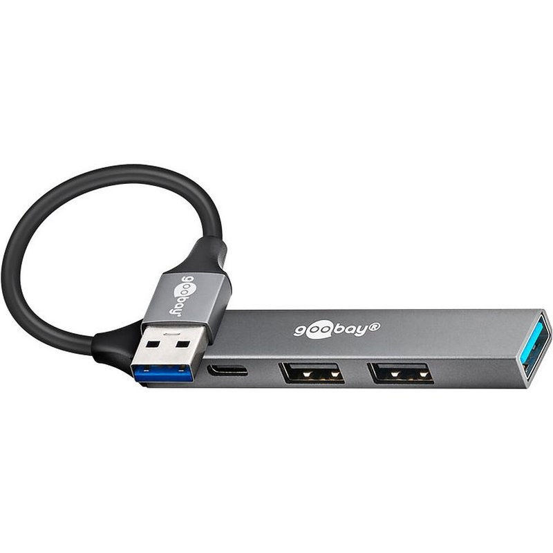 Goobay Hub Slim USB vers 4 ports USB