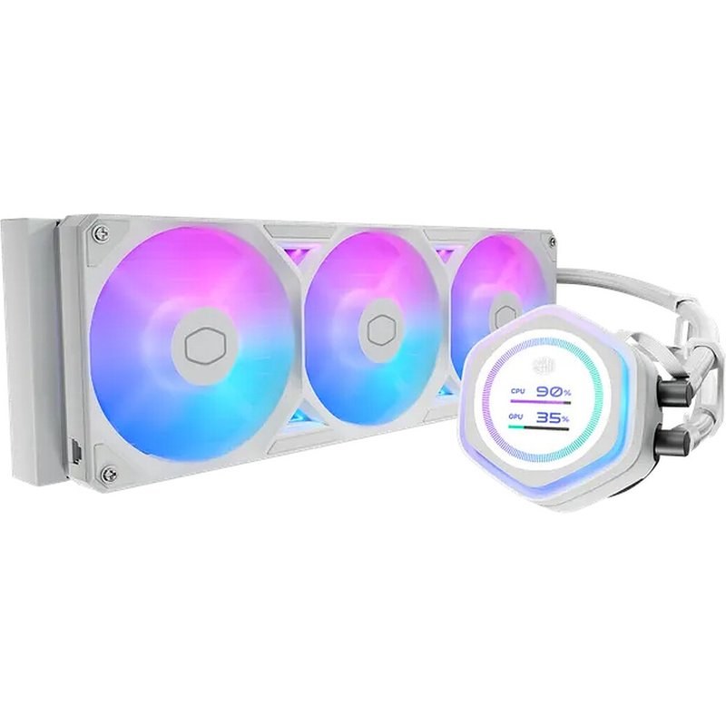 Cooler Master MasterLiquid 360 Atmos II LCD ARGB Blanc