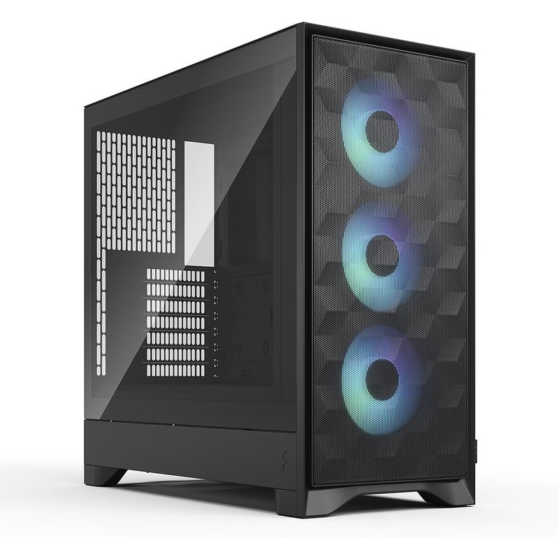 Boîtier PC gaming Fractal Design Pop 2 Air TG moyen tour noir RGB avec panneau latéral acier