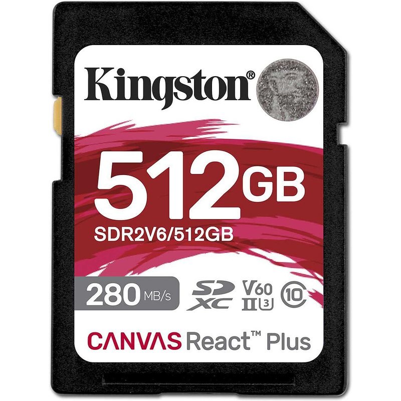 Kingston SD Canvas React Plus V60 SDR2V6/512 Go