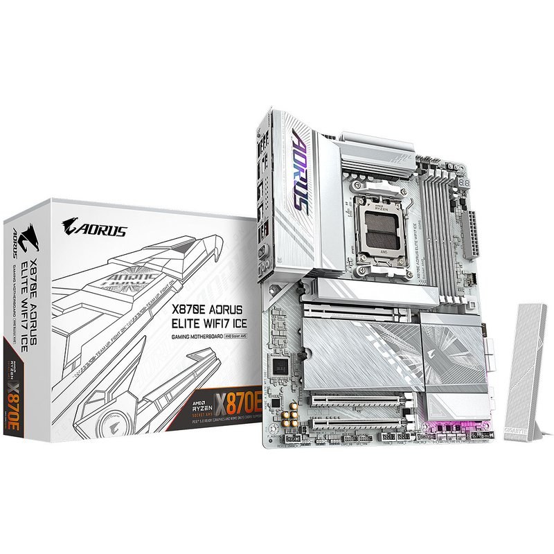 Carte mère Gigabyte AORUS X870E ELITE WIFI7 ICE ATX Socket AM5 Chipset AMD X870E