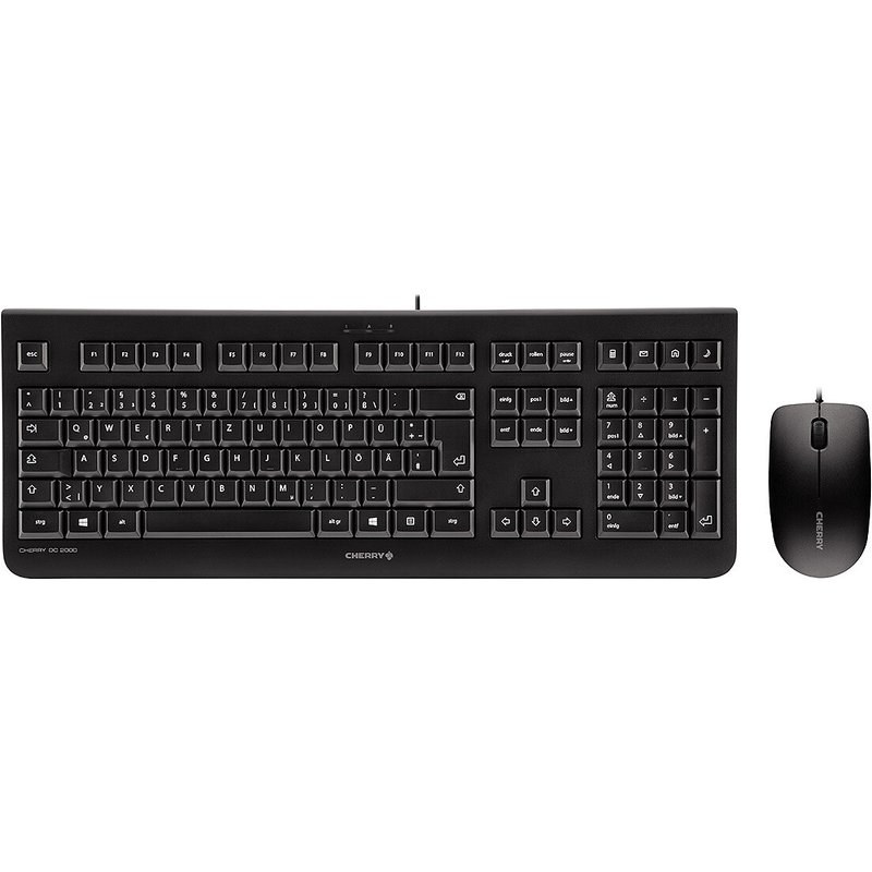 CHERRY DC 2000 - Ensemble clavier et souris - USB - Français - noir