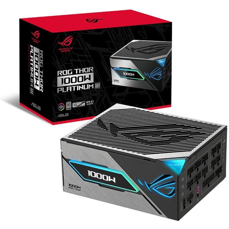 Alimentation PC modulaire ASUS ROG Thor Platinum III 1000W 80 PLUS Platinum noir et gris