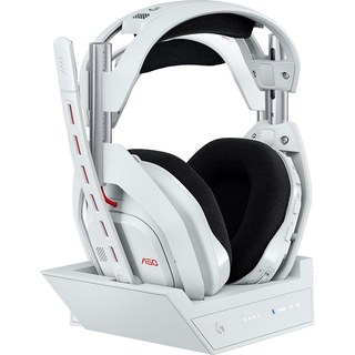Casque gaming sans fil Logitech G Astro A50 Lightspeed Blanc + Station d'accueil