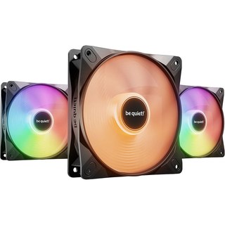 be quiet! Pack de 3 Ventilateurs PC Be Quiet Light Wings LX PWM high-speed ARGB 120 mm Noir