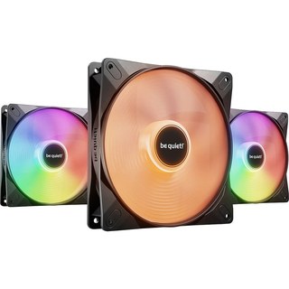be quiet! Pack de 3 Ventilateurs PC Be Quiet Light Wings LX PWM high-speed ARGB 140 mm Noir