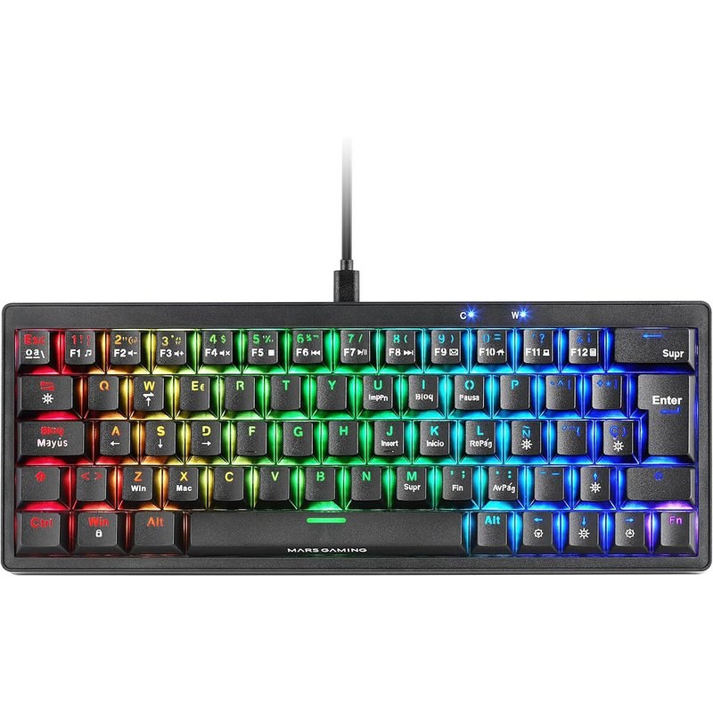 Mars Gaming MKMINIPRO Yellow Switch (Noir)