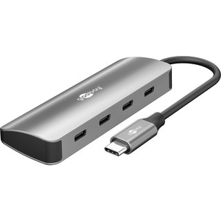 Goobay Slim 4-port USB Hub (USB-C vers 4 ports USB-C 3.2 10 Gbps)