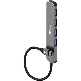 Goobay Hub Slim USB-C vers 4 ports USB-A 3.0