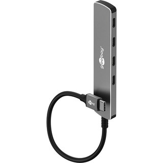 Goobay Hub Slim USB-C vers 4 ports USB-C 3.0
