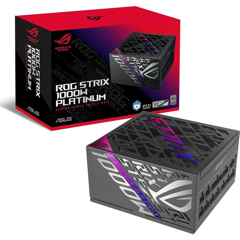 Alimentation PC modulaire ASUS ROG Strix 1000W 80 PLUS Platinum noir