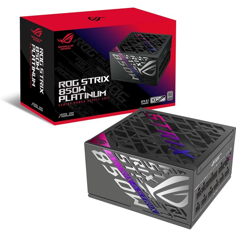 Alimentation PC modulaire ASUS ROG Strix 850W 80 PLUS Platinum noir