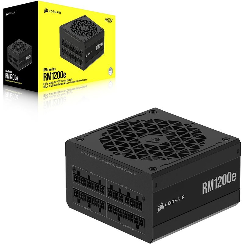 Alimentation PC modulaire Corsair RM1200E 1200W 80 PLUS Gold noir