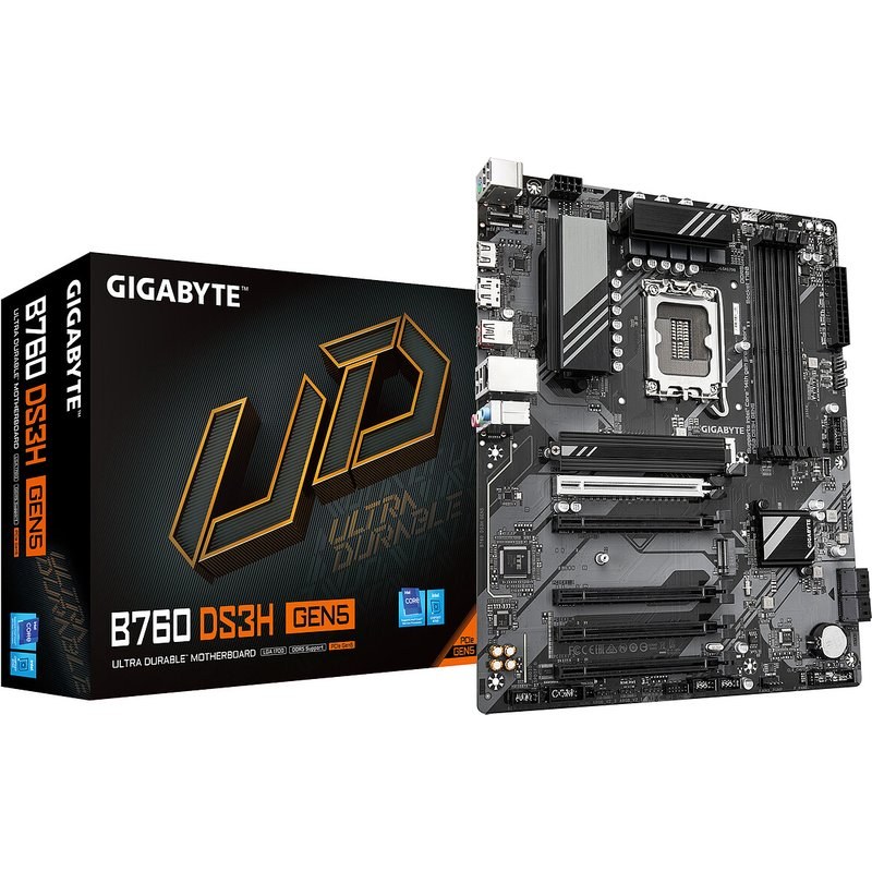 Carte mère Gigabyte B760 DS3H GEN5 ATX Socket LGA1700 Chipset Intel B760