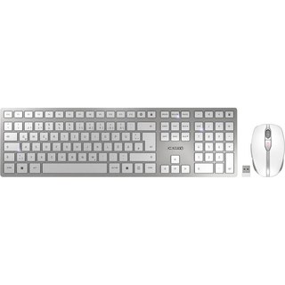 Cherry DW 9100 Slim Blanc/Argent