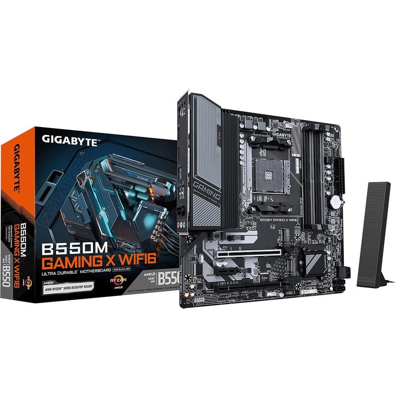 Carte mère Gigabyte B550M GAMING X WIFI6 micro ATX Socket AM4 Chipset AMD B550