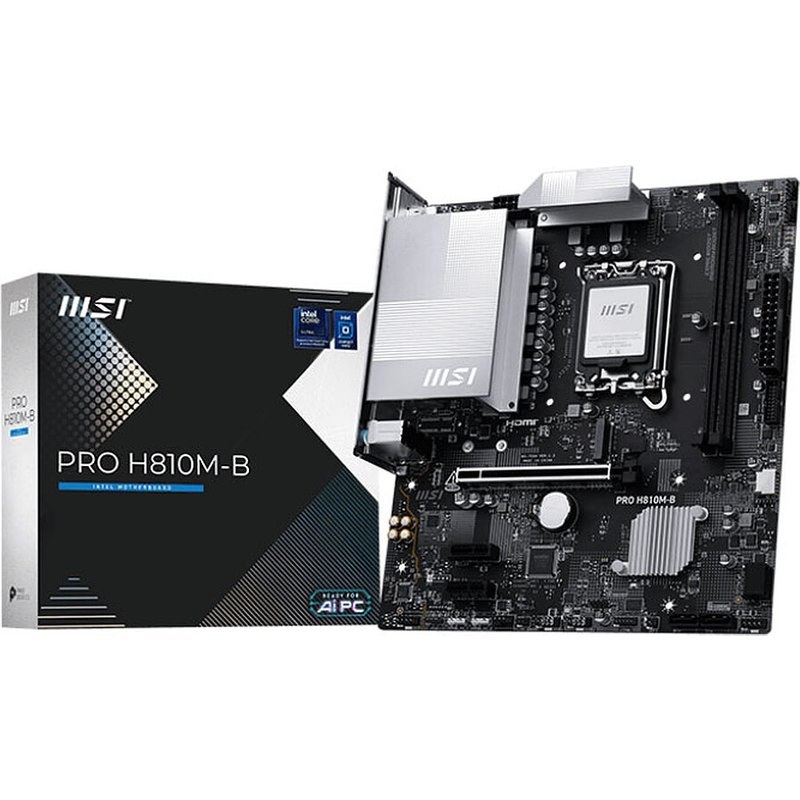 Carte mère MSI PRO H810M-B Micro ATX Socket LGA1851 Chipset Intel H810